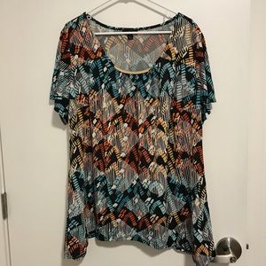 3x short sleeve blouse